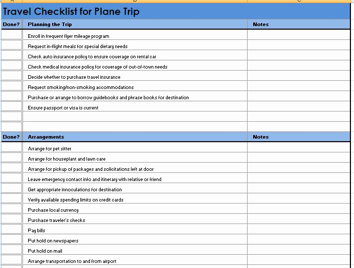 Vacation Packing List Template Unique Packing List Template Packing Slip form