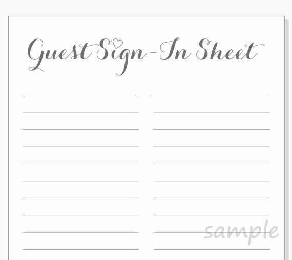 Visitor Sign In Sheet Inspirational 17 Best Ideas About Sign In Sheet On Pinterest