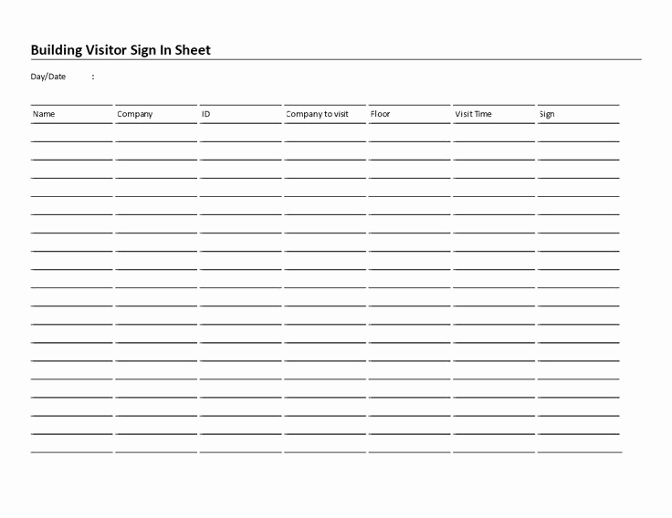 Visitor Sign In Sheets Awesome Sample Sign In Sheet are You Looking for Samples Of Sign