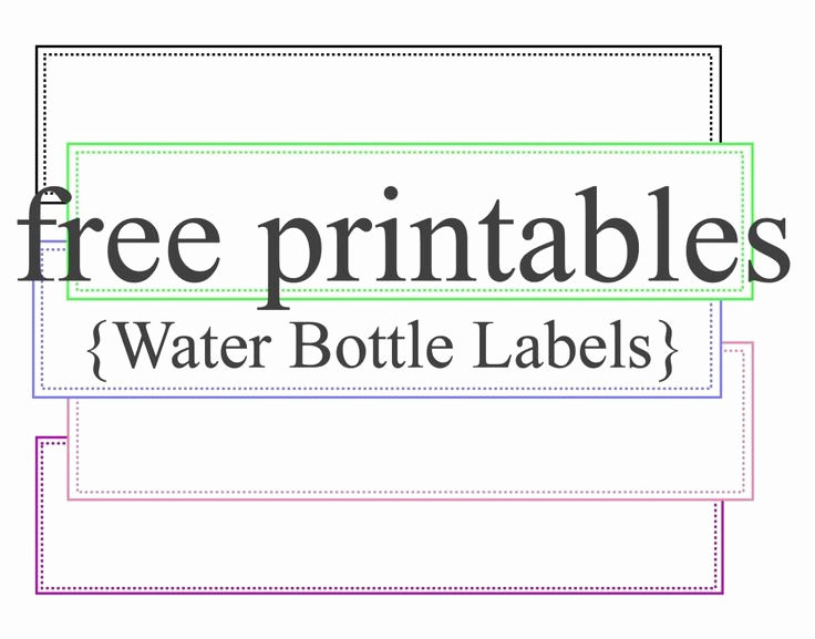Water Bottle Labels Template New Baby Water Bottle Label Template Free