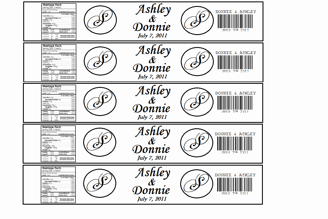Water Bottle Labels Template New the Hillbilly Princess Diaries Diy Personalized Water