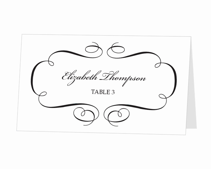 Wedding Place Cards Templates Lovely Place Card Template