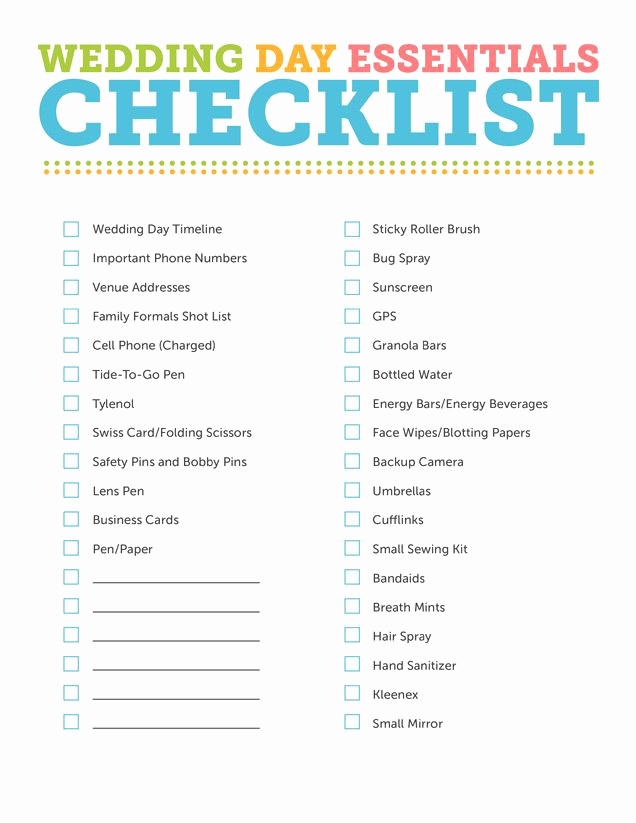 Wedding Reception Timeline Template Luxury Printable Wedding Planning Checklist – Wedding Planner