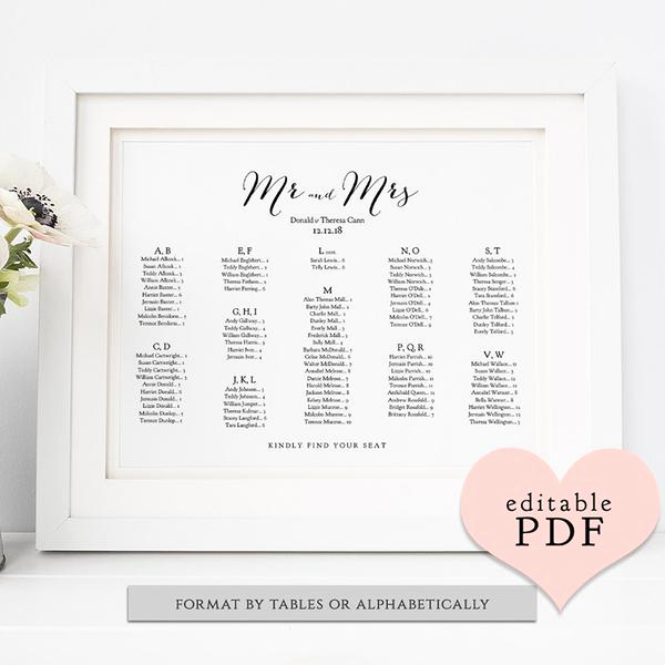 Wedding Seating Chart Template Excel Best Of Table Seating Chart Plan Template Sweet Bomb Style