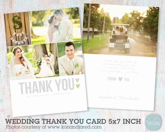 Wedding Thank You Template Beautiful Wedding Thank You Card Shop Template Aw002 Instant