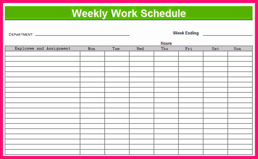 Weekly Calendar Template Excel Awesome Printable Weekly Schedule Template &amp; Excel Planner