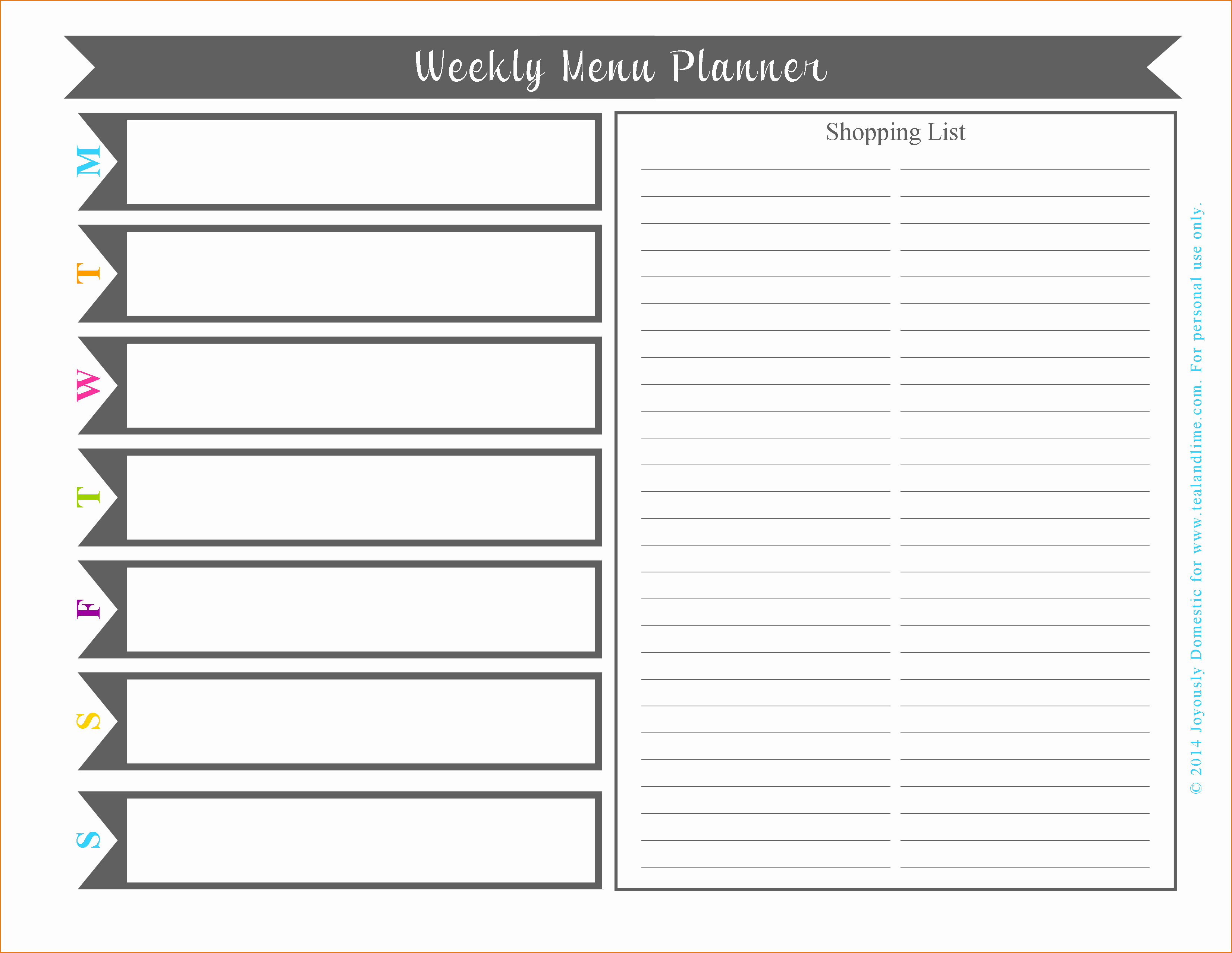 Weekly Dinner Menu Template Inspirational 3 Printable Weekly Planner Template