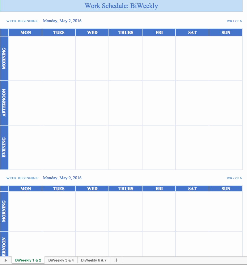 Weekly Employee Schedule Template Luxury Free Work Schedule Templates for Word and Excel