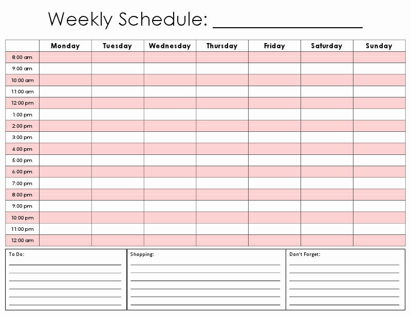 Weekly Hourly Schedule Template Luxury E Tiny Moment Hourly Calendar