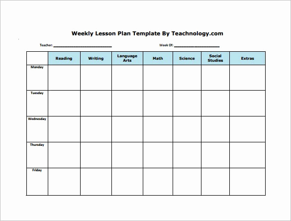Weekly Lesson Plan Template Word Lovely Weekly Lesson Plan Template