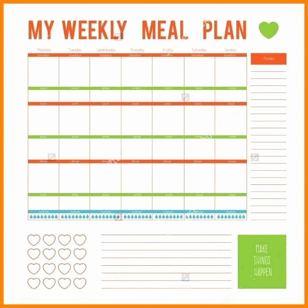 Weekly Meal Planning Template Best Of 12 Editable Menu Planner