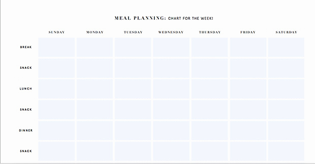 Weekly Meal Planning Template Fresh Printable Meal Planning Templates to Simplify Your Life
