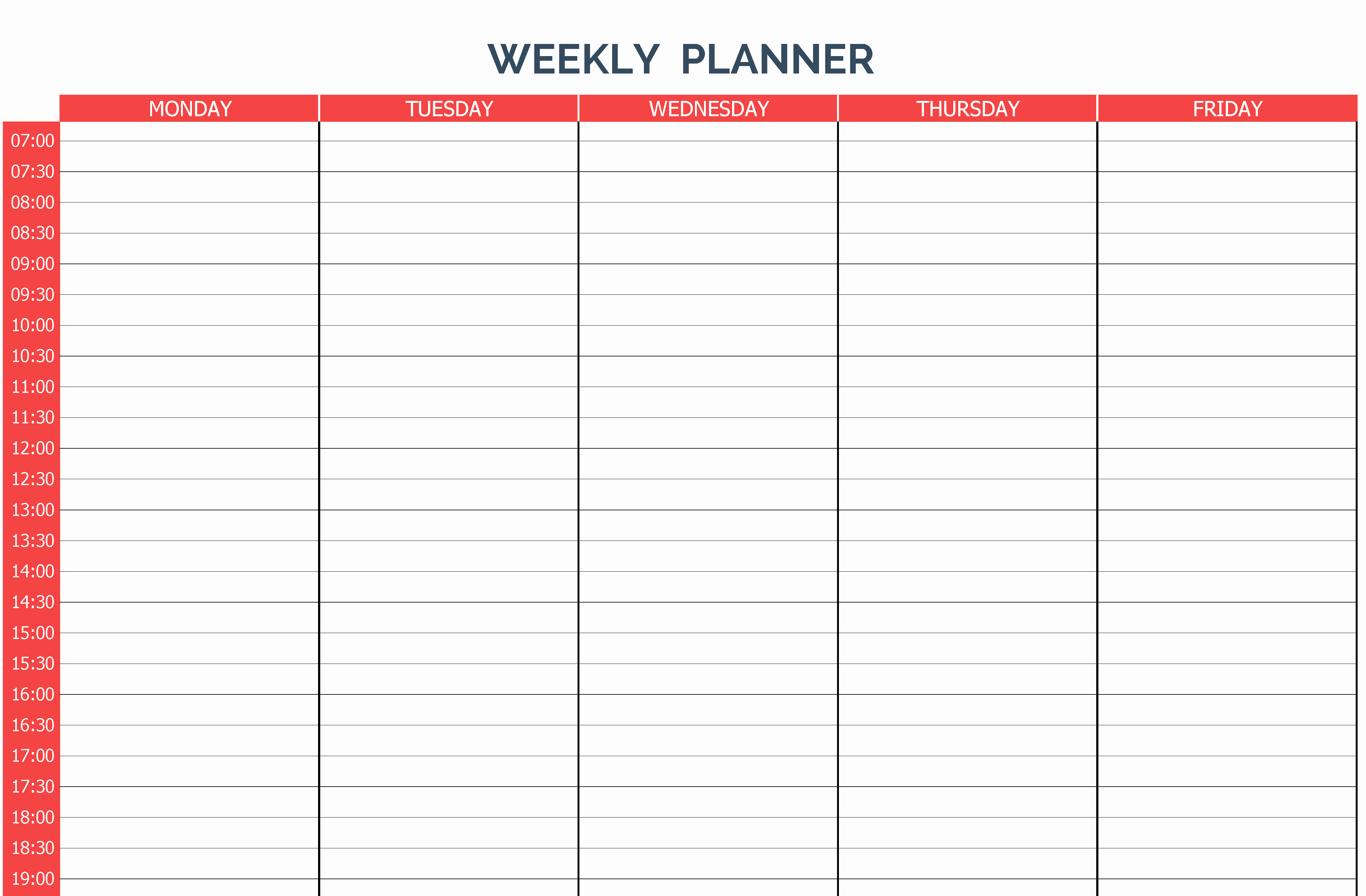 Weekly Planner Template Pdf Fresh 10 Weekly Planner Templates Word Excel Pdf formats