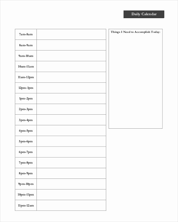 Weekly Planner Template Pdf New 30 Daily Planner Templates Pdf Doc