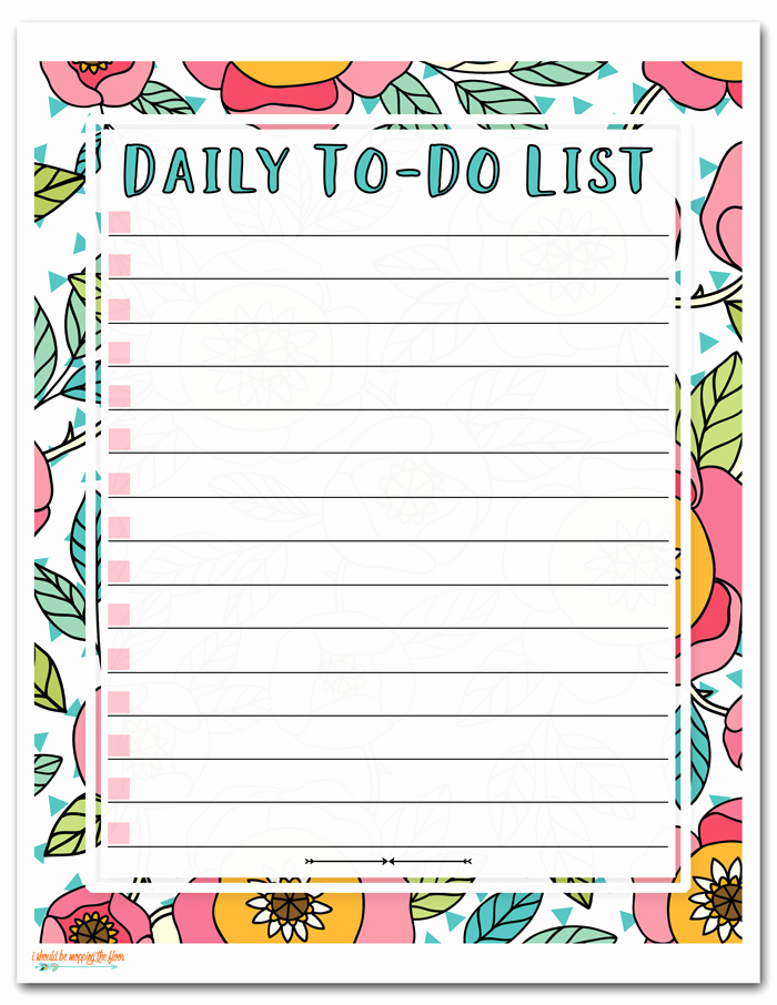 Weekly to Do List Printable Luxury I Should Be Mopping the Floor Free Printable to Do List