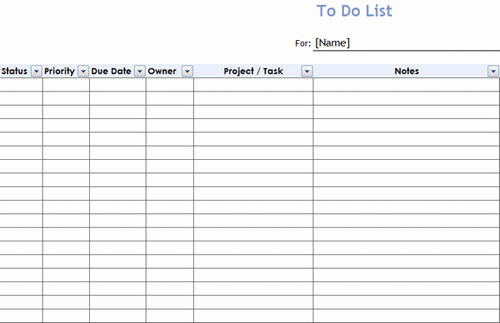Weekly to Do List Templates Inspirational Weekly to Do List Template Excel