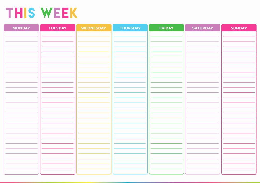 Weekly todo List Template New Free Printable Weekly to Do List