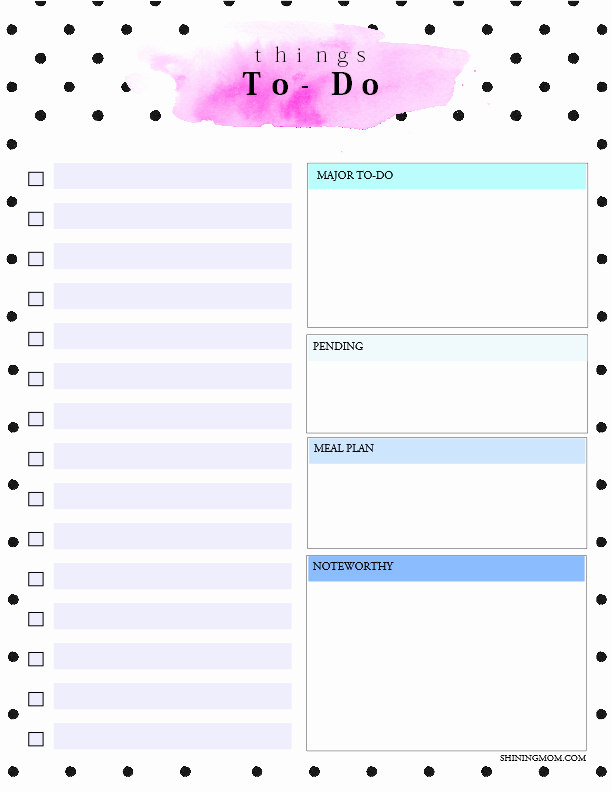 Weekly todo List Template New Printable Daily to Do List Template to Get Things Done