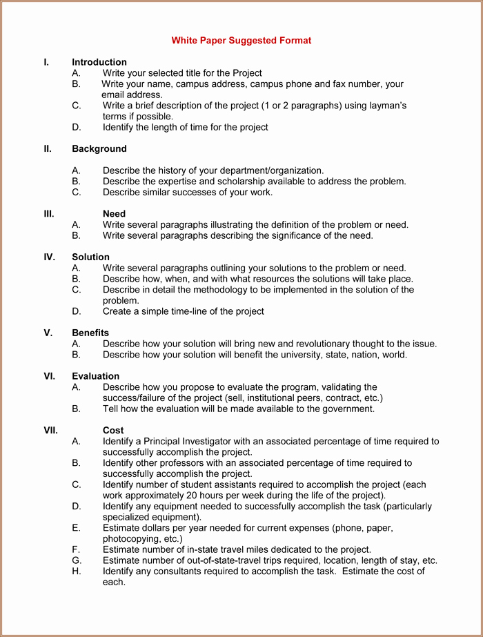 White Paper Template Word Unique White Paper Templates to Help You In formatting Your White