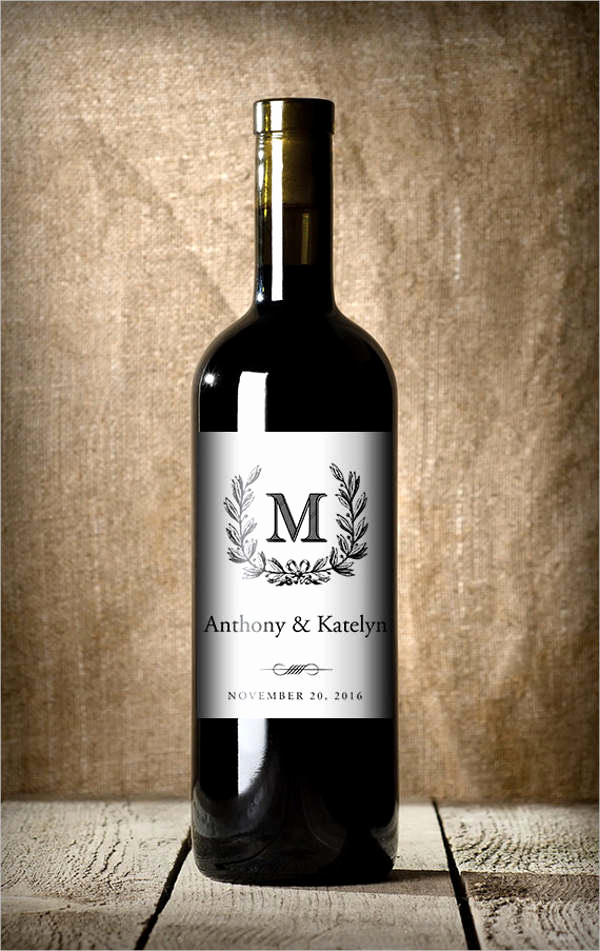 Wine Bottle Label Template New 34 Beautiful Wine Label Designs Psd Vector Ai Eps