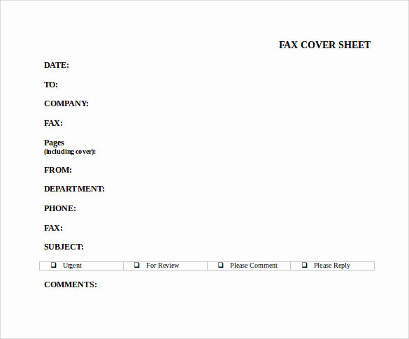 Word Fax Cover Sheet Lovely 14 Sample Basic Fax Cover Sheets