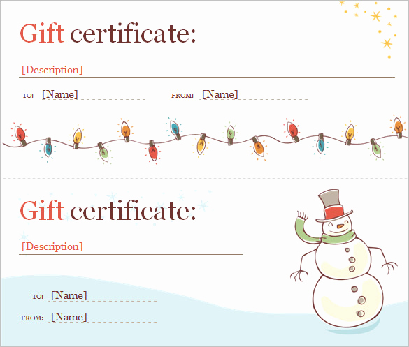Word Gift Certificate Template Awesome Word Certificate Template 49 Free Download Samples