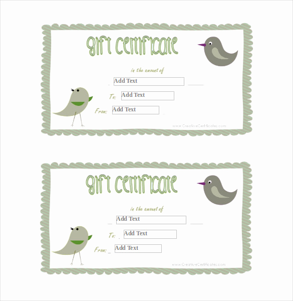 Word Gift Certificate Template New Blank Gift Certificate Template – 13 Free Word Pdf
