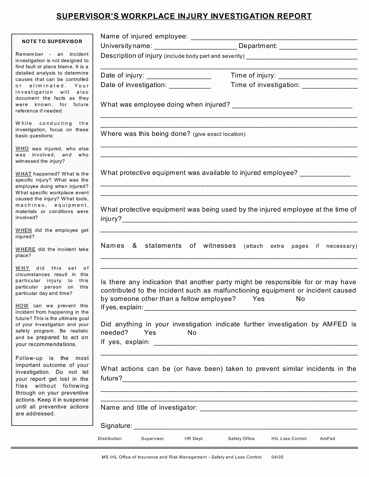 Workplace Accident Report form Best Of Best S Of Accident Investigation Report Template