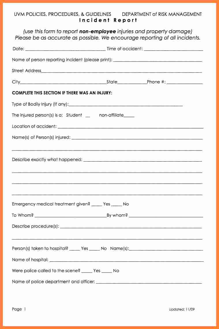 Workplace Accident Report form Lovely 5 Workplace Accident Report form Template