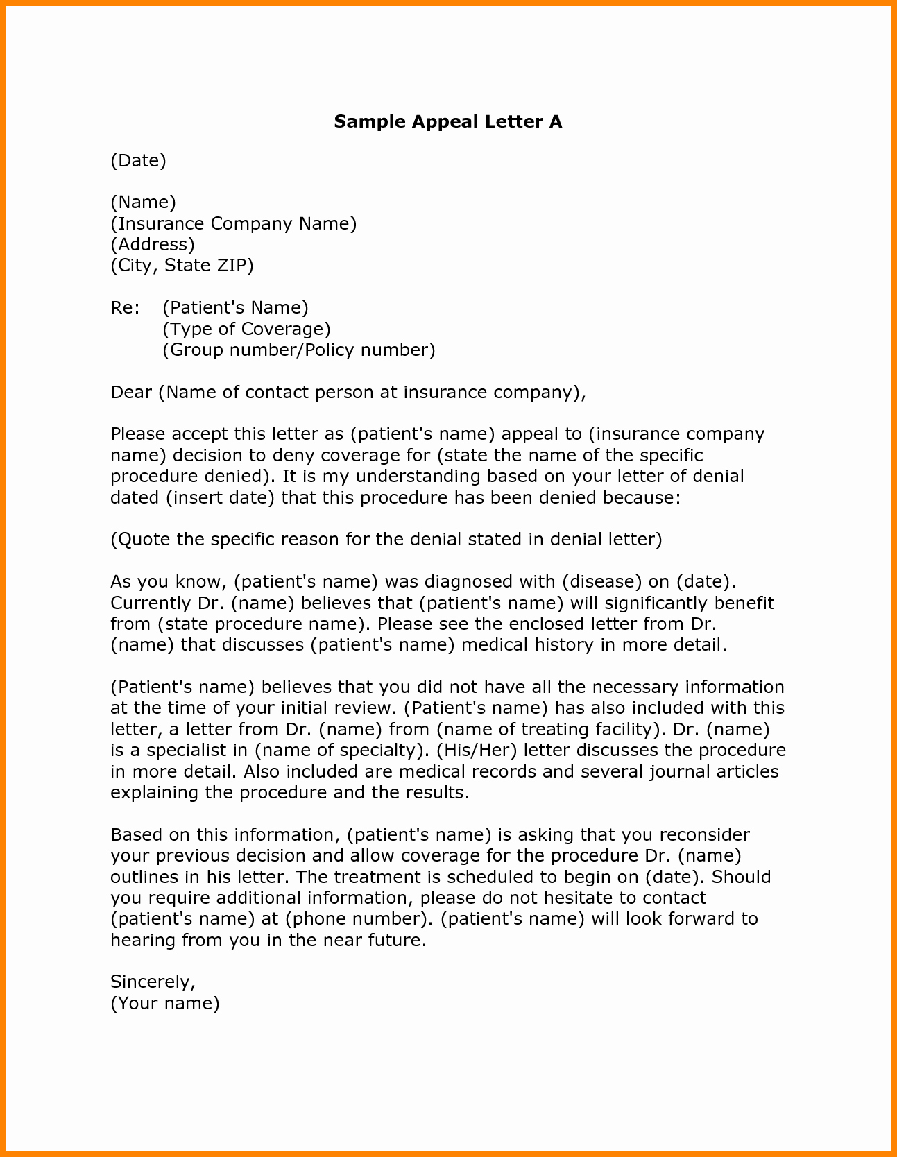 Writing An Appeal Letter Elegant 10 Appeal Writing format