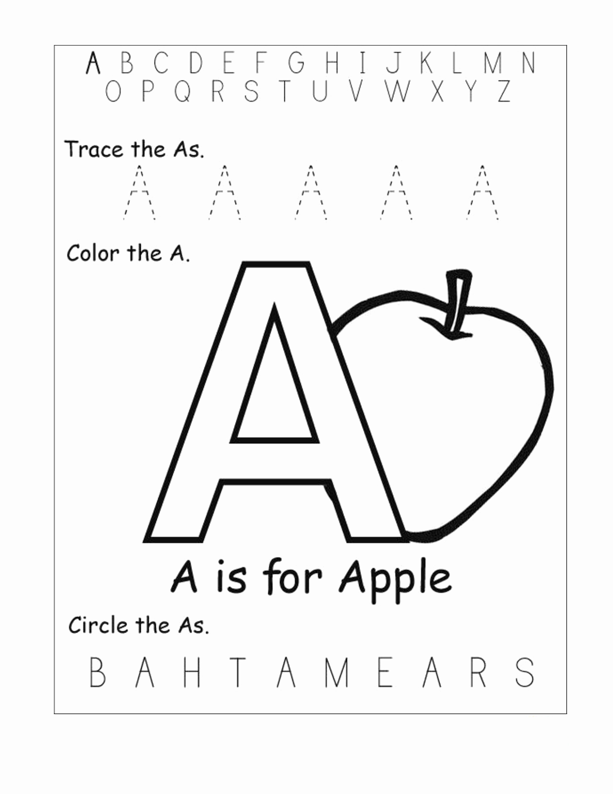 Letter A Printable Best Of Alphabet Letters Printable A